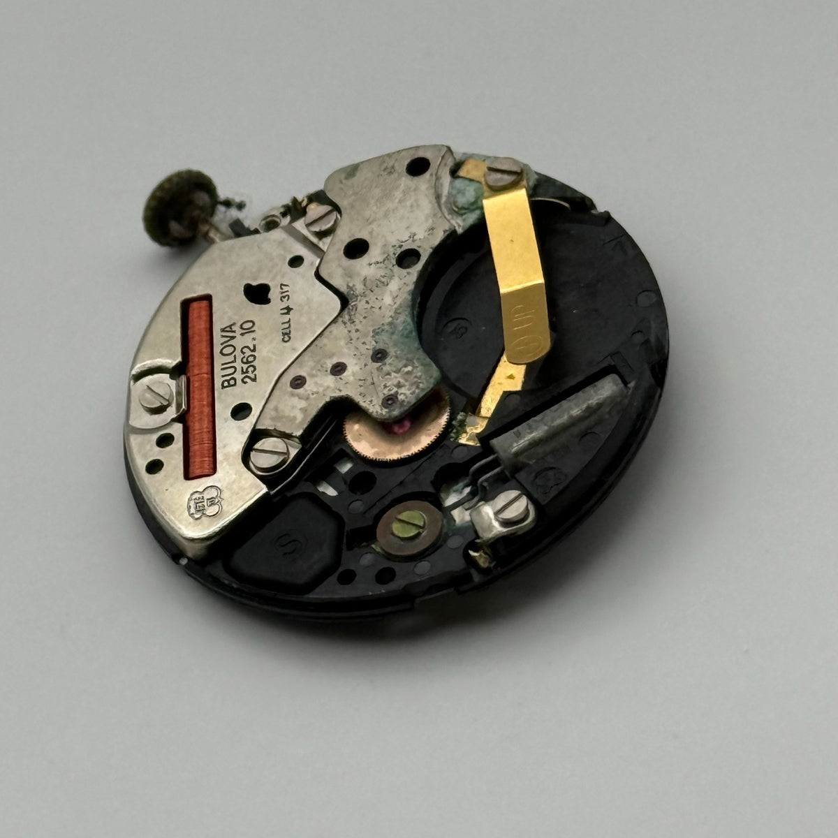 Bulova 2562.10 Watch Movement - ESA 944.111 Quartz - For Parts / Repair - 25.2mm