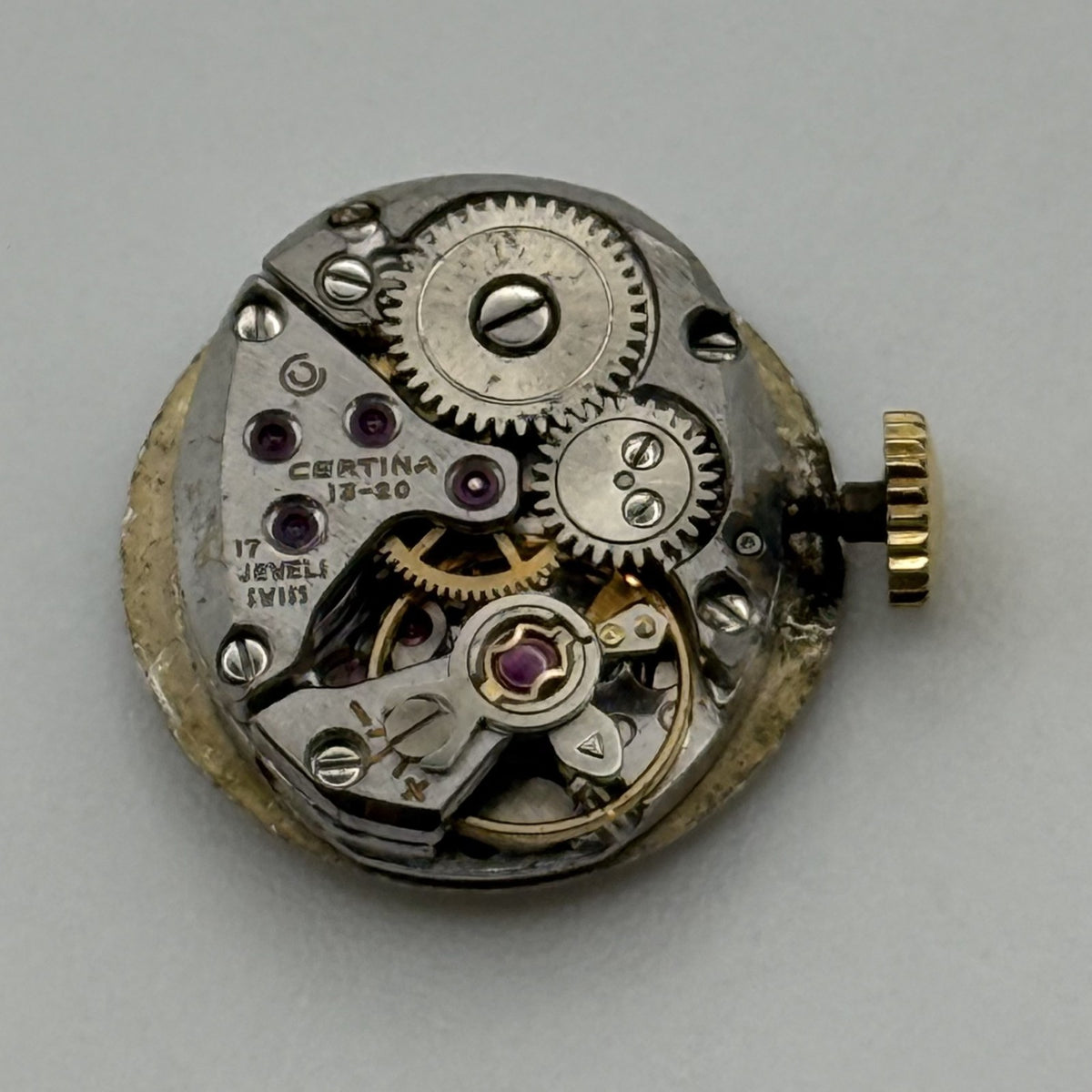 Certina 13-20 Ladies Watch Movement - Running - For Parts / Repair