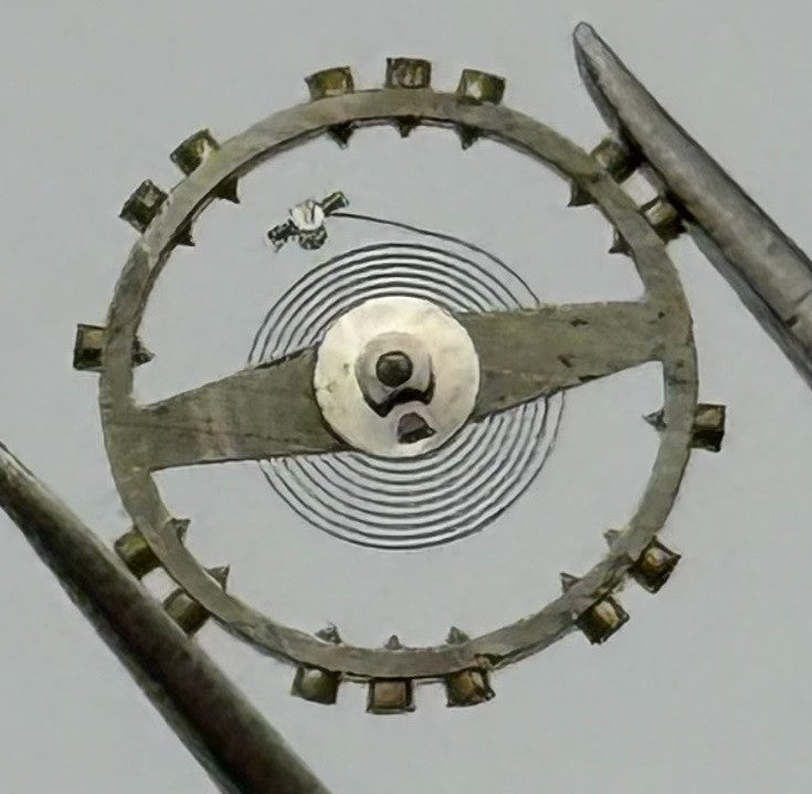 AS 1051 Balance Wheel Complete And Spring 5¼’’’ 34 M Watch Movement Parts NOS