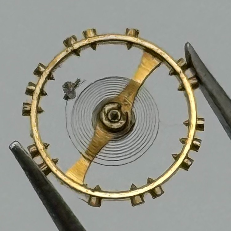 MST 349 Balance Wheel Complete And Spring 5¼’’’ Renata 256 Watch Movement Parts
