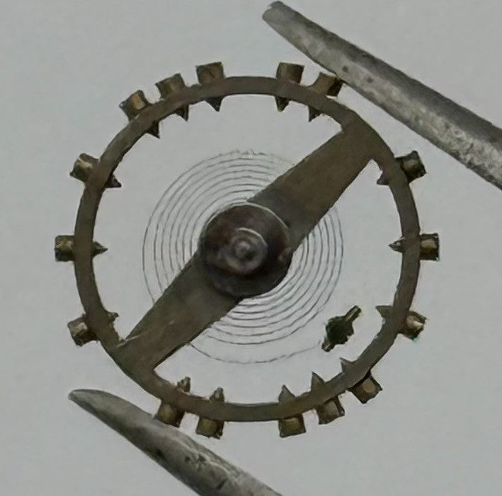 NFT 525 Balance Wheel Complete And Spring 5¼’’’ Renata 123 Watch Movement Parts