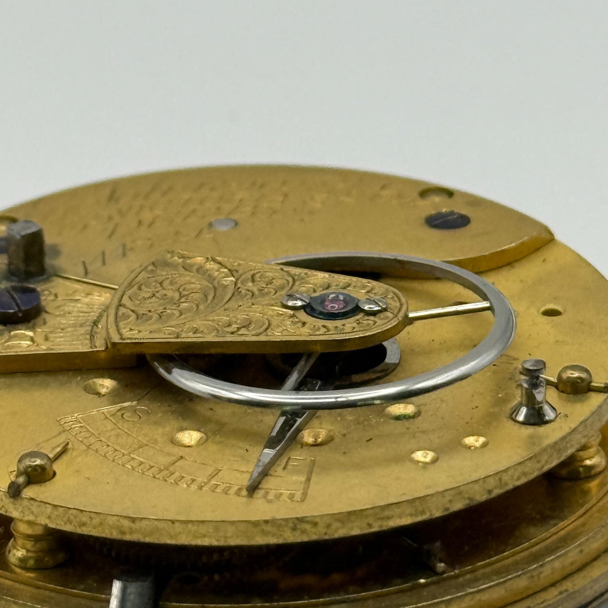 English Lever Pocket Watch Movement - E. Johnson & Son Derby - Parts / Repair