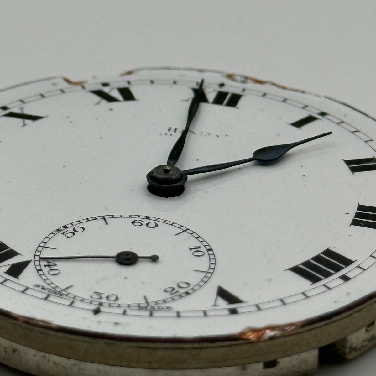 Swiss Lever Pocket Watch Movement - Philia - Parts / Repair 41.1mm