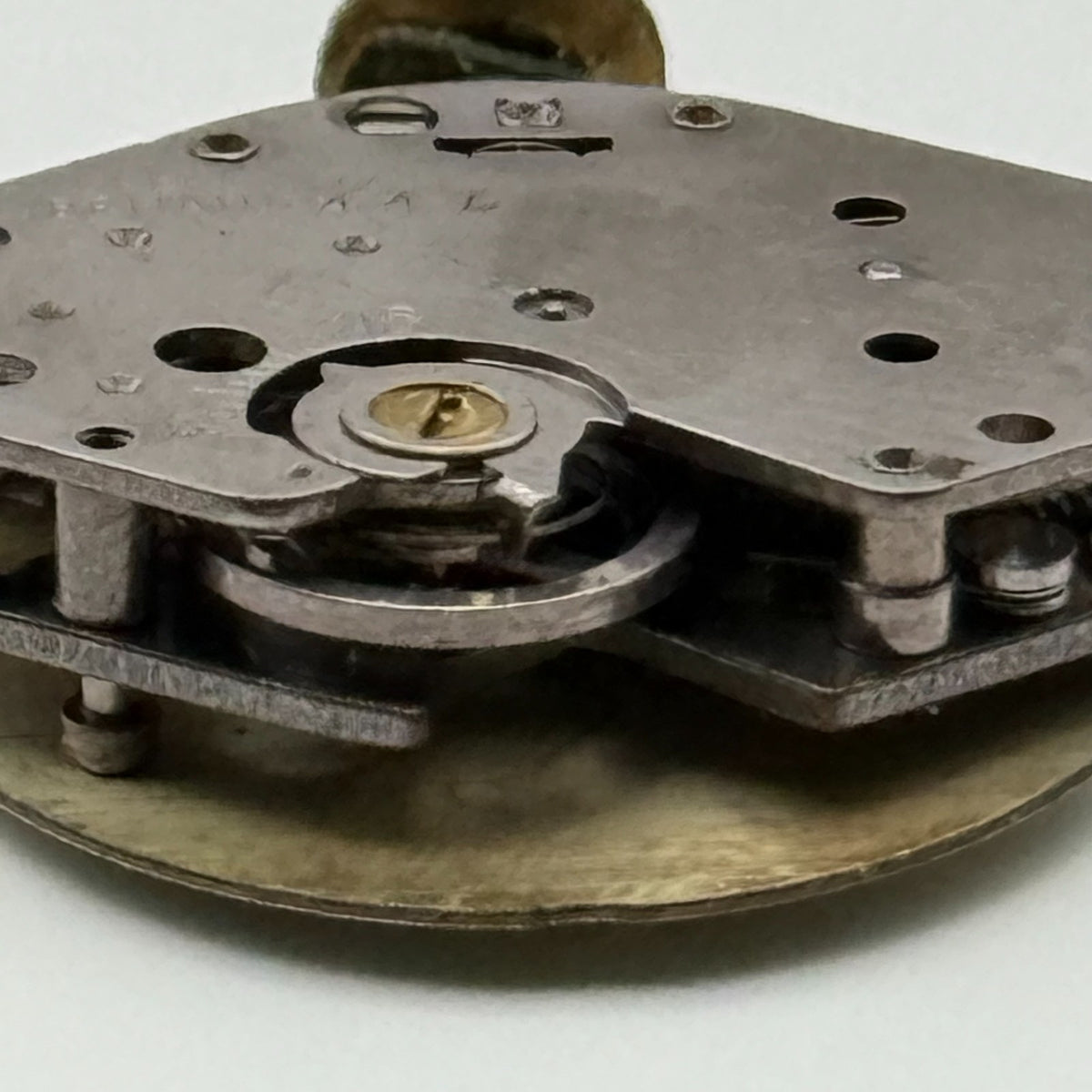 Timex 447 Watch Movement Gt. Britain Manual Wind Vintage Parts Repair 15.1mm