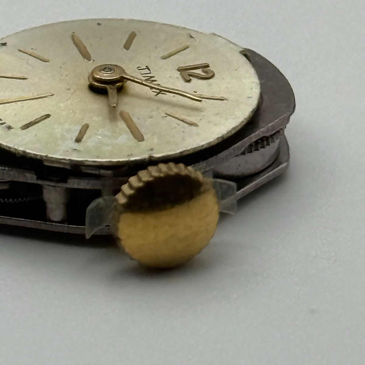 Timex 480 Watch Movement Great Britain Manual Wind Vintage Parts Repair 14mm