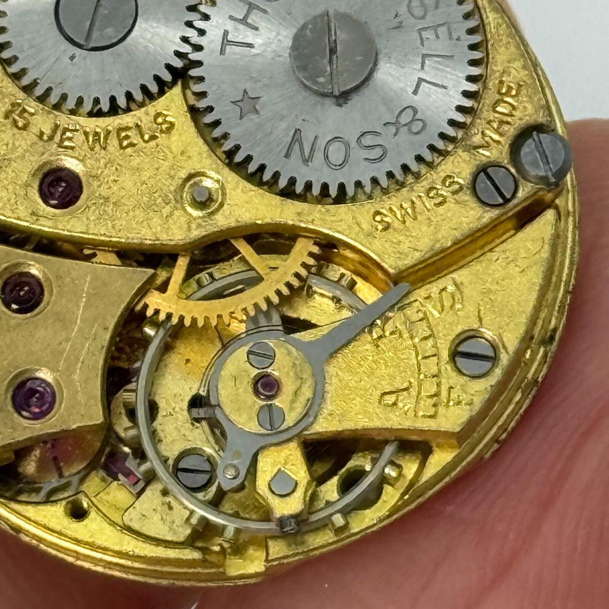 Thomas Russell & Son Watch Movement - Sub Second - For Parts / Repair - 23.2mm