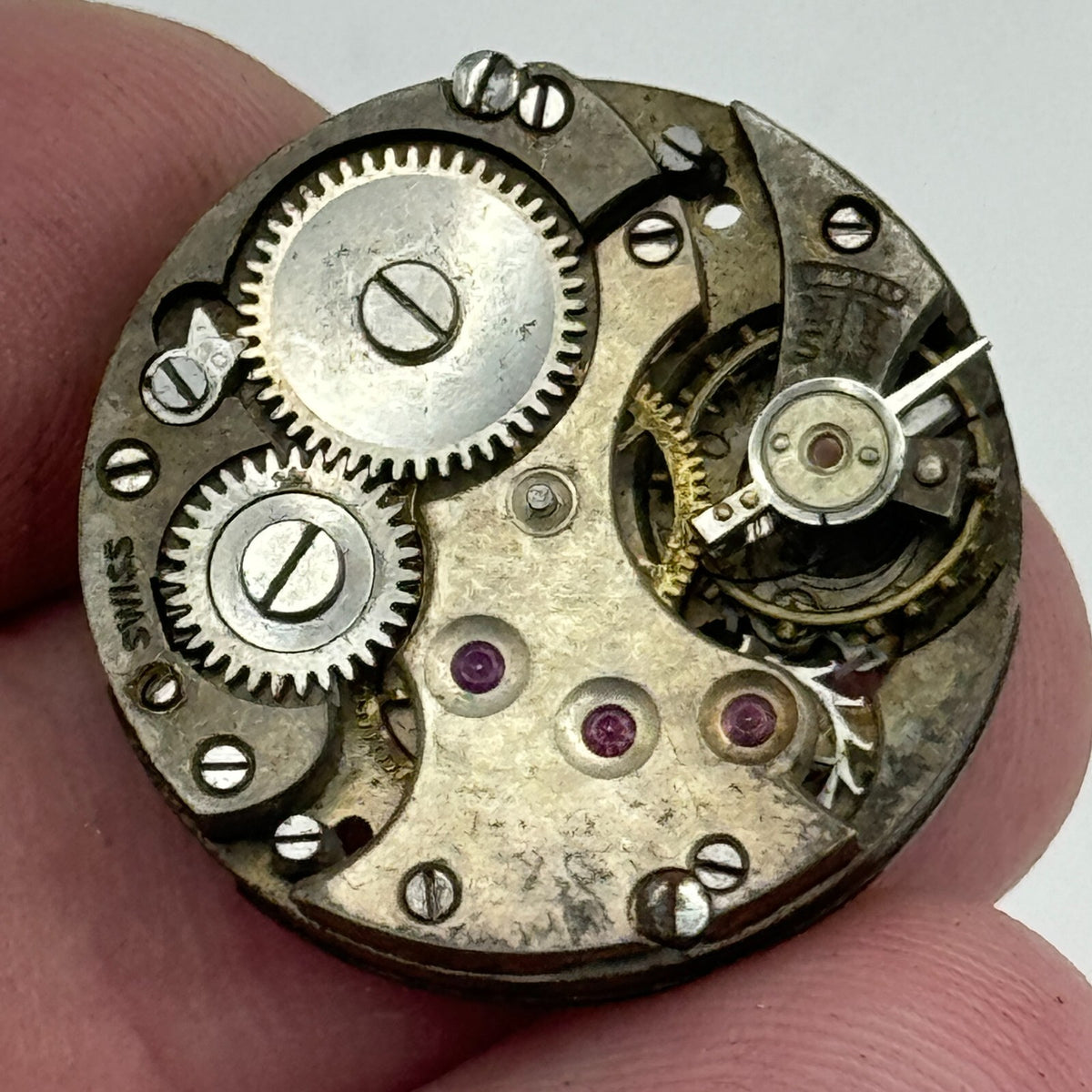 Cal 8028 Watch Movement Unidentified Manual Wind Swiss Vintage Parts 23.6mm