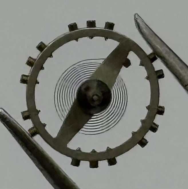 Felsa 4162 Balance Wheel Complete And Spring Renata 1244 M Watch Movement Parts