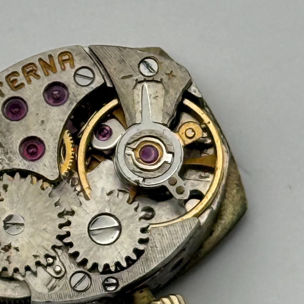 Eterna 1447K Watch Movement + Eterna Crown Ladies Swiss Parts Repair 13mm
