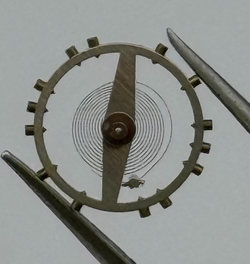 Lorsa 237 Balance Wheel Complete And Spring Pour Watch Movement Parts NOS