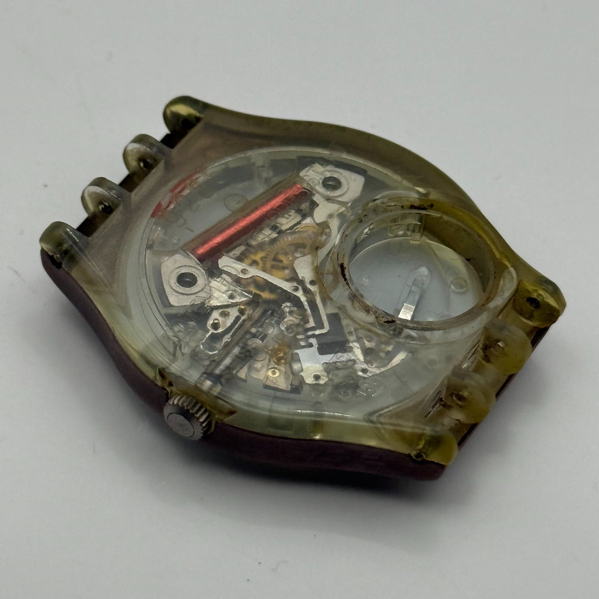 Vintage Swatch Watch GX112 Croque Monsieur 1989 ETA Quartz Swiss 34mm Parts 