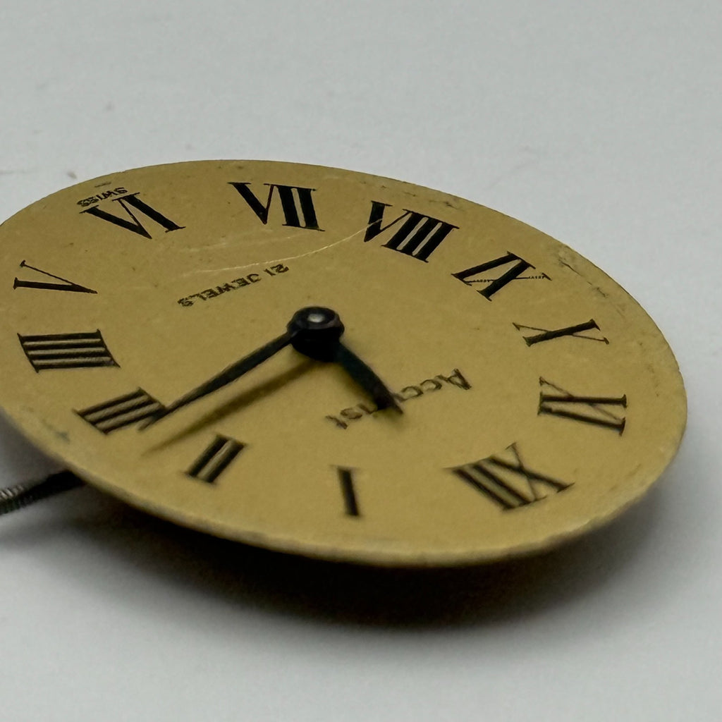Felsa 4122 Watch Movement Accurist 21 Jewels Running Manual Wind Parts 17.1mm