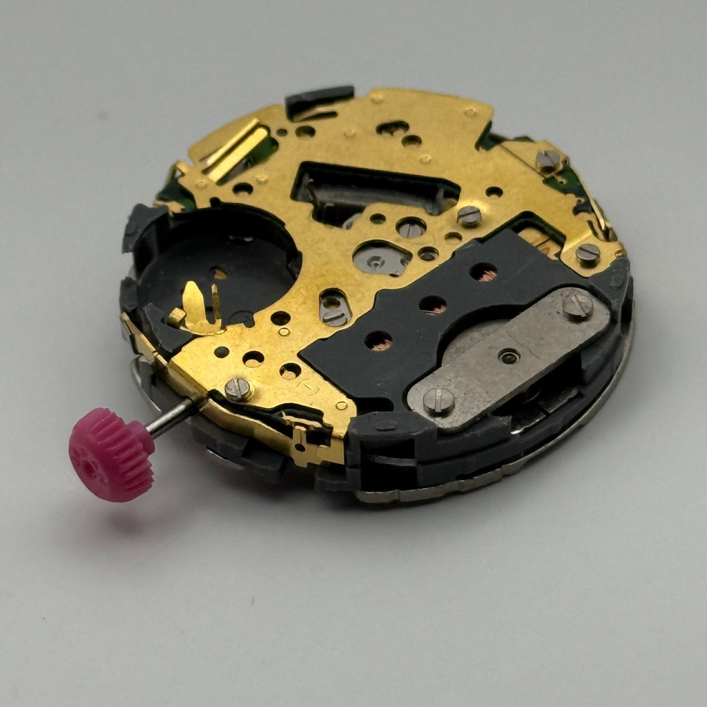 Miyota AW00 Watch Movement - Quartz Japan 0 Jewels - For Parts / Repair - 29.6mm