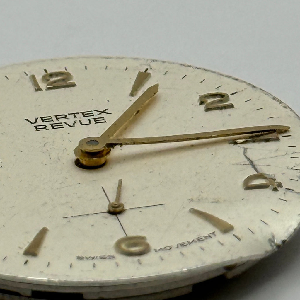 Vertex Revue 77.1 Watch Movement 17 Jewels Swiss Running Manual Wind Parts 26mm