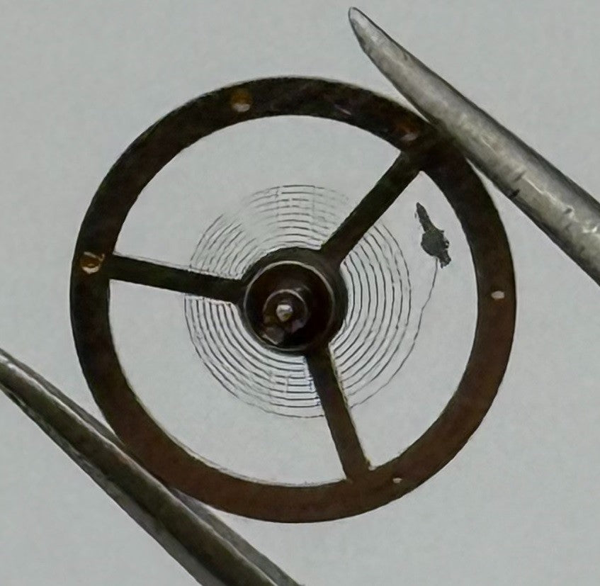 EB 1297 1469 Balance Wheel Complete And Spring Renata 117 Watch Movement Parts