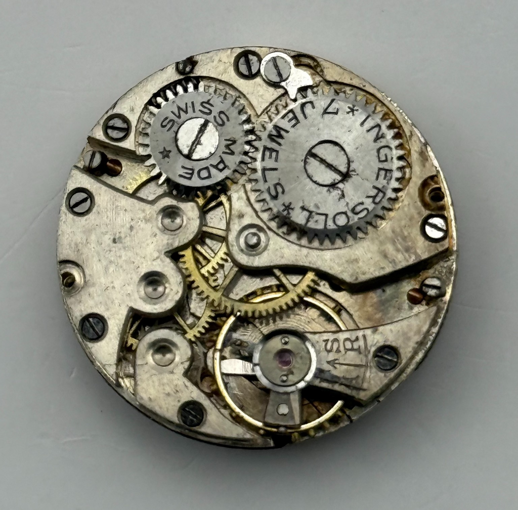 Ingersoll Watch Movement - 7 Jewels - For Parts / Repair - 23.4mm