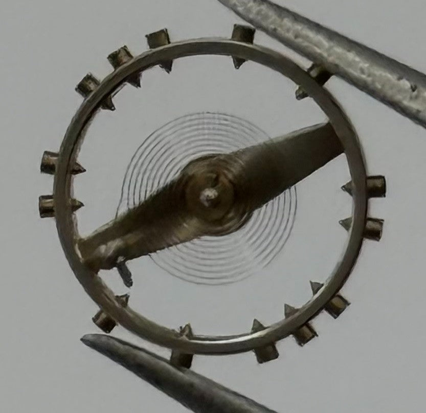 Lanco 804 Balance Wheel Complete And Spring 230 Progress Watch Movement Parts