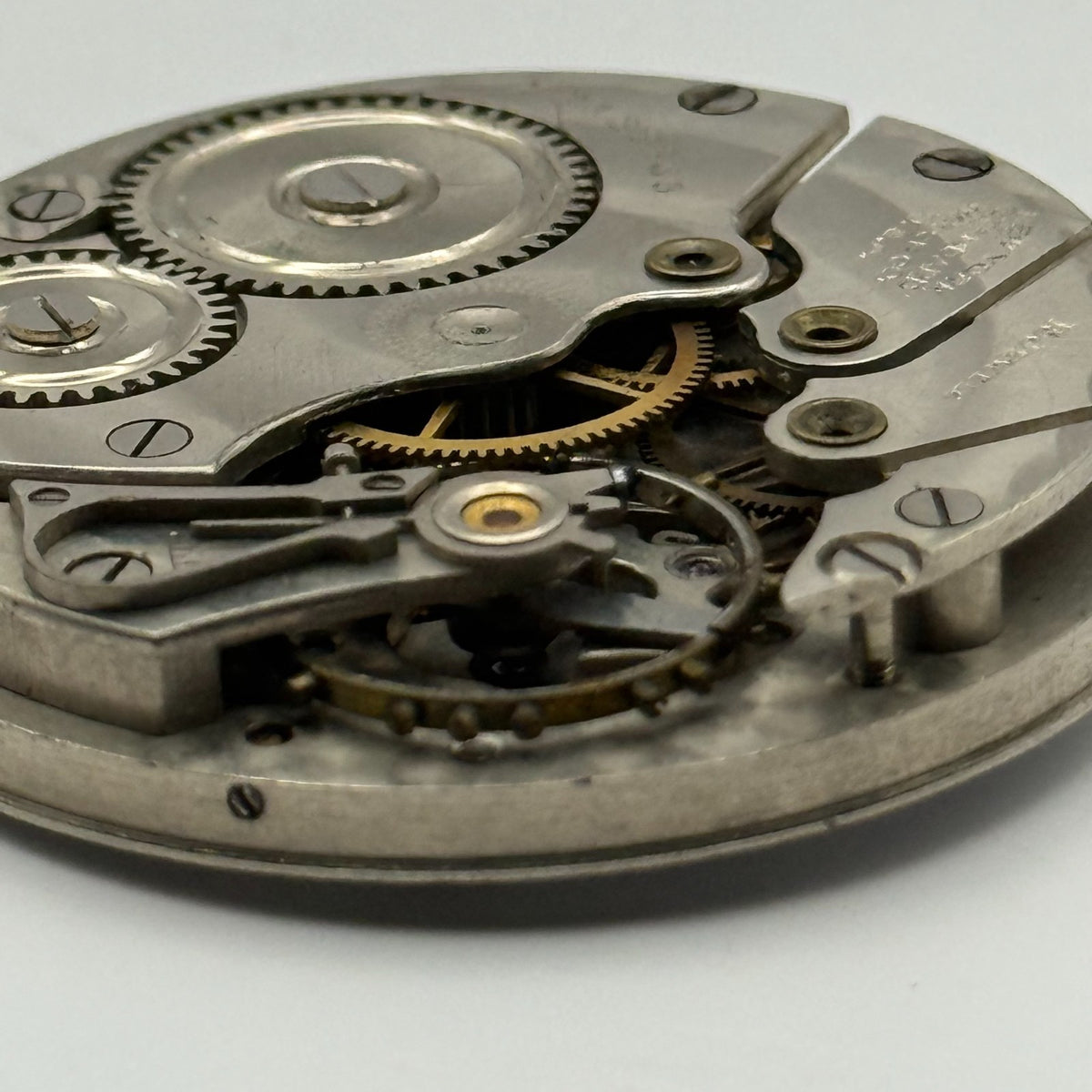 New York Standard Pocket Watch Movement USA Watch Co 15J Sub Seconds Parts 36mm