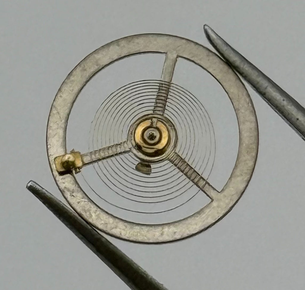 Brac 180 Balance Wheel Complete And Spring 12’’’ Pour Watch Movement Parts NOS