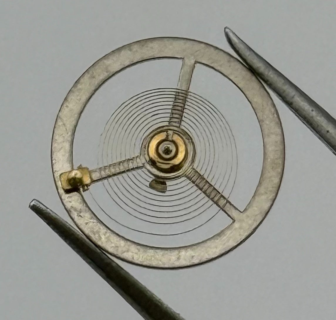 Brac 180 Balance Wheel Complete And Spring 12’’’ Pour Watch Movement Parts NOS
