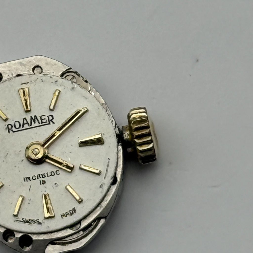 MST 466 Watch Movement Roamer 19 Jewels Swiss Manual Wind Parts Repair 13.1mm
