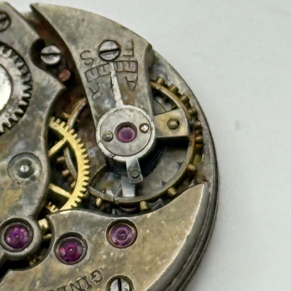 Cretets Watch Movement Ginette Swiss 16 Jewels Manual Wind Parts Repair 21.3mm
