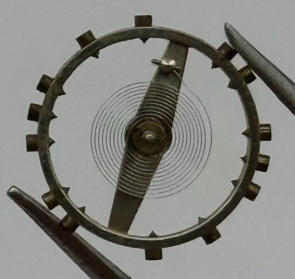 Peseux 170 Inca Balance Wheel Complete And Spring 457 Watch Movement Parts NOS