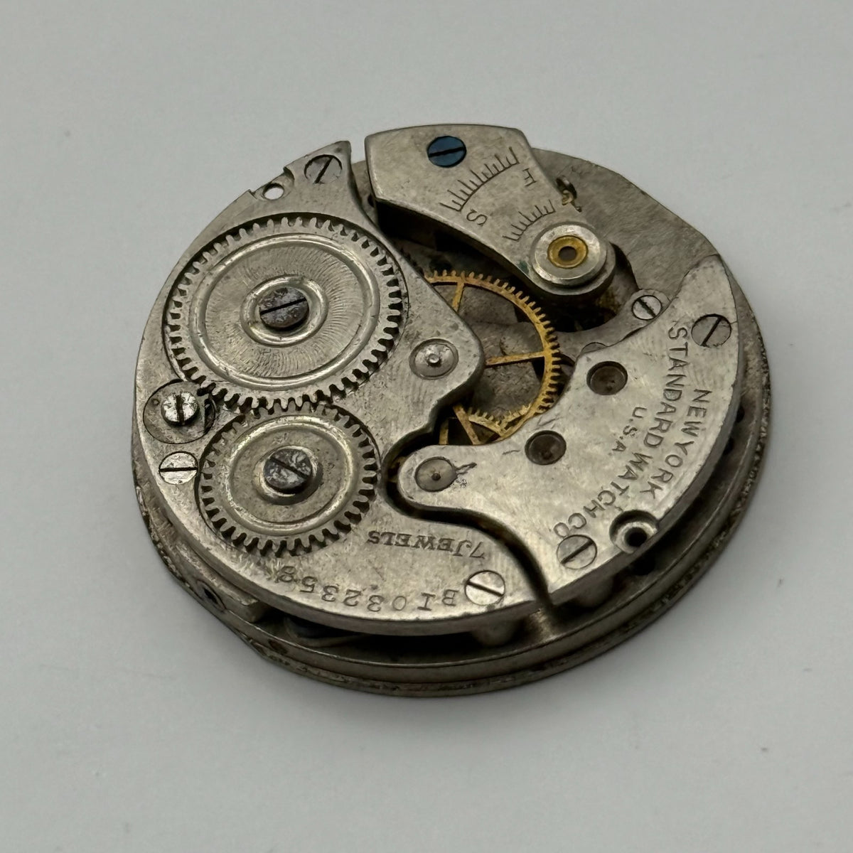 New York Standard Grade 306 Watch Movement Model BI American 1913 0s Parts