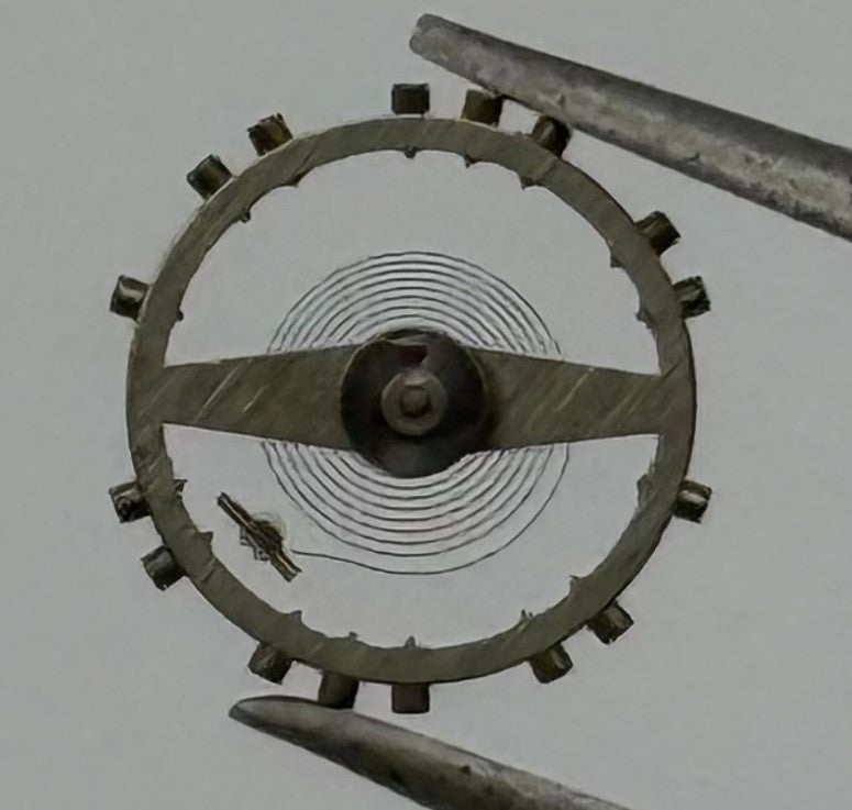 ETA 2487 Balance Wheel Complete And Spring Renata 1269 Watch Movement Parts NOS