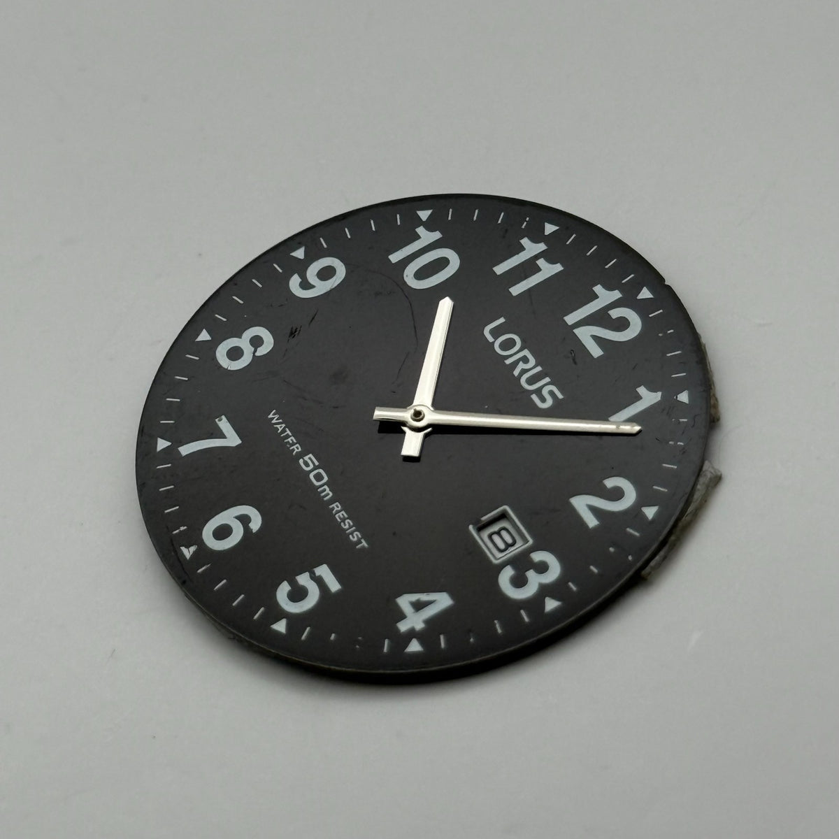 Lorus Watch Dial 50M Black Japan Vintage Spare Parts Repair 32.4mm