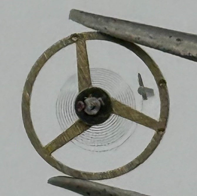 FEF 6620 Balance Wheel Complete And Spring 5½’’’ 1449 M Watch Movement Parts NOS