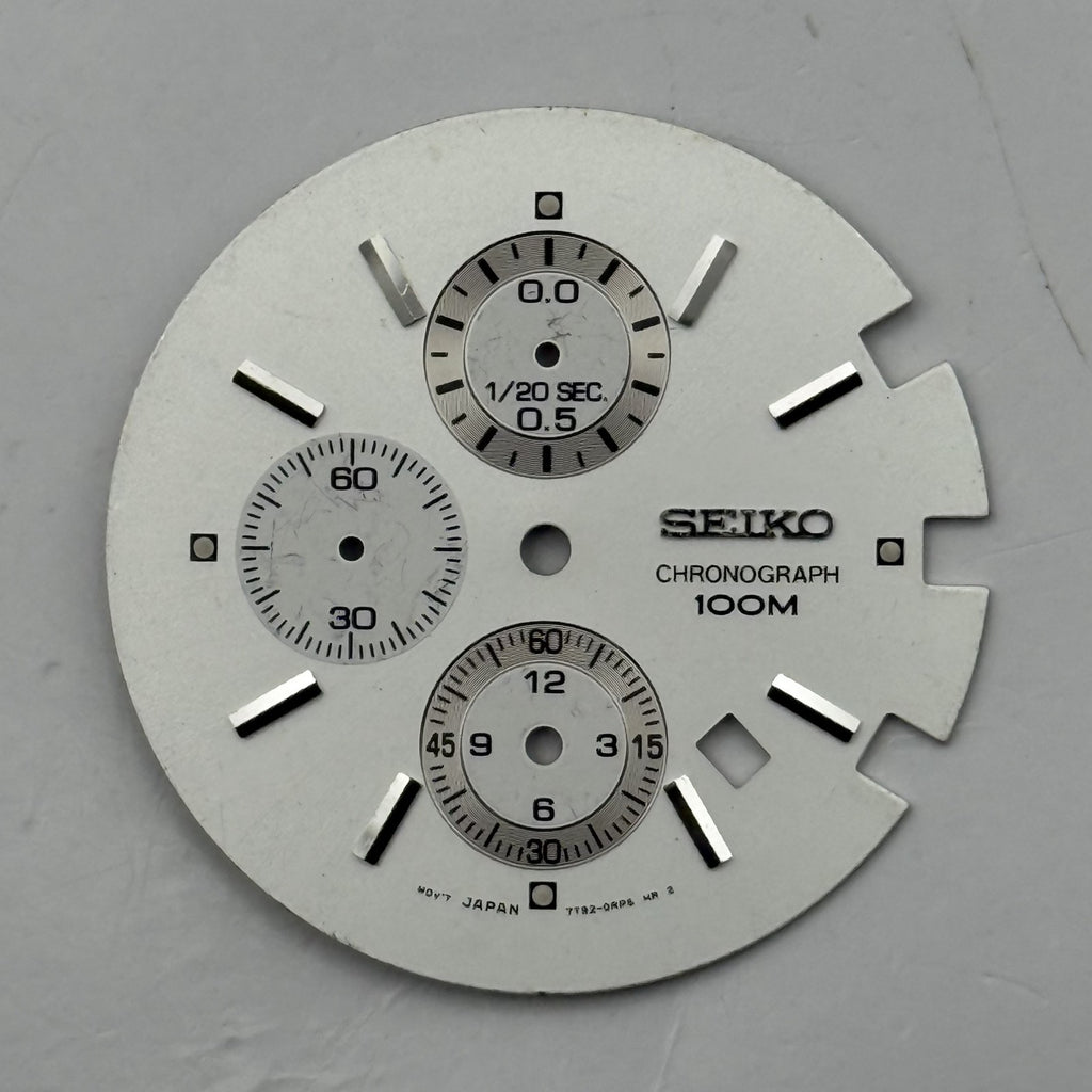 Seiko 7T92-0RD6 Watch Dial Chronograph 100M Japan Spare Parts Repair 33mm