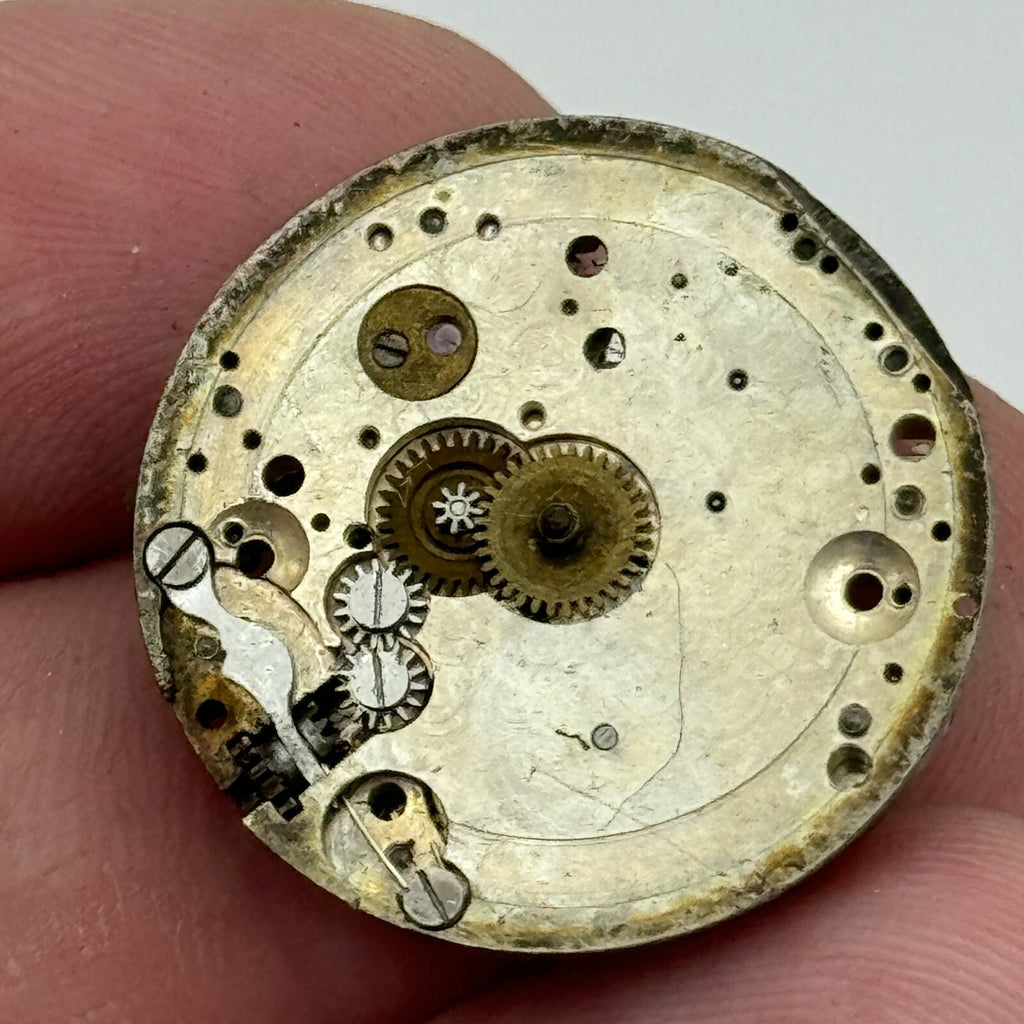 Pistol Watch Movement Vintage Swiss Manual Wind Parts Repair 23.6mm