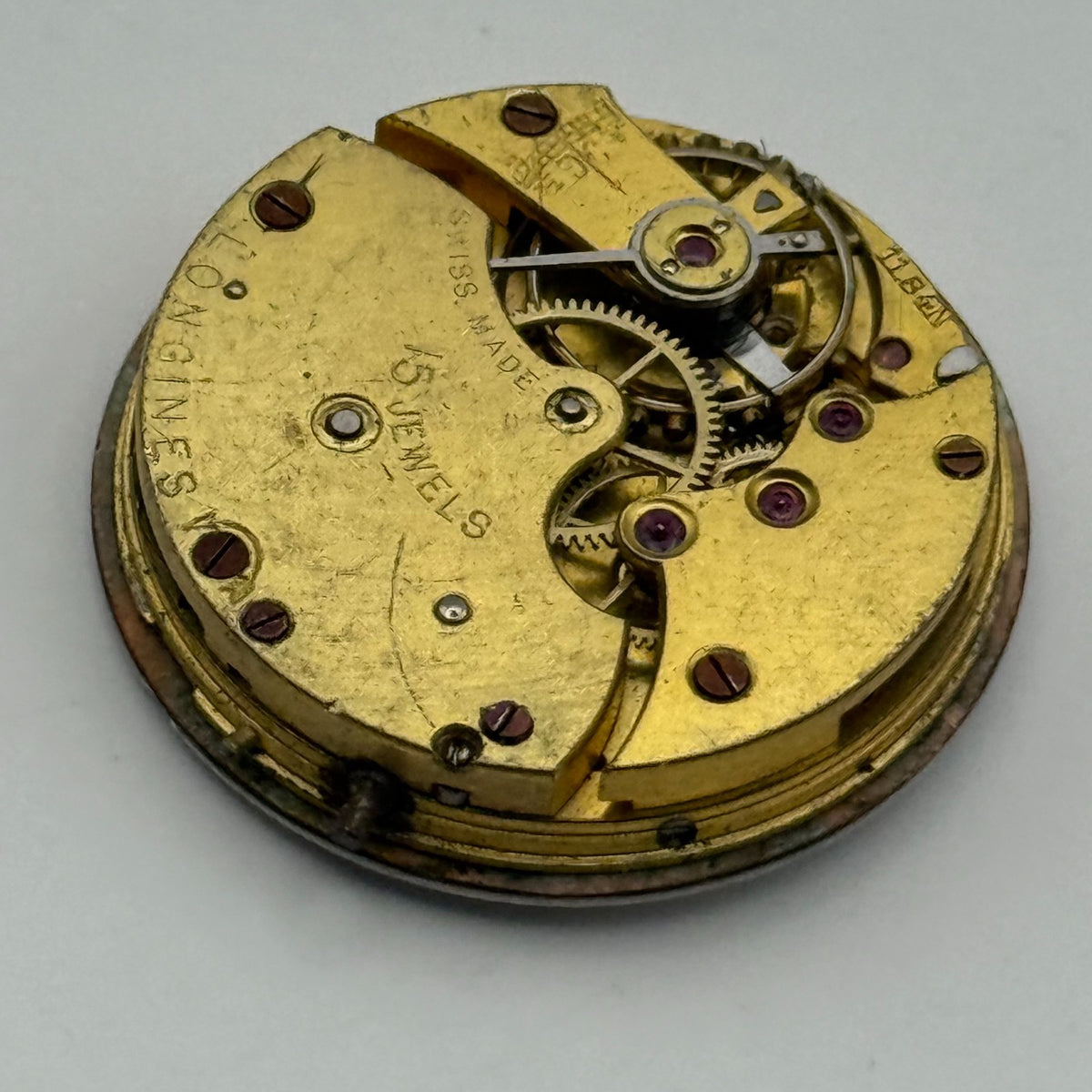 Longines 11.84N Trench Watch Movement - B&Co - For Parts / Repair - 25mm