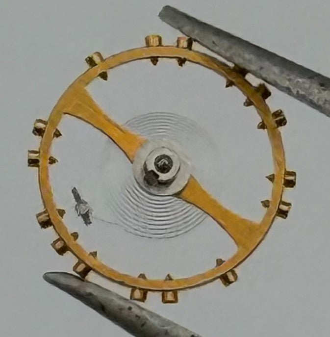 Cyma 814 Balance Wheel Complete And Spring 8¾''' Renata 98 Watch Movement Parts