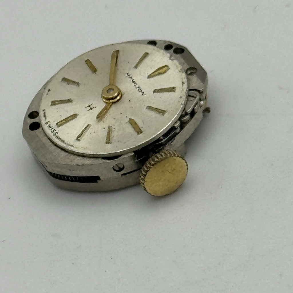 Hamilton 16 Watch Movement Ladies Manual Wind Vintage Swiss Parts 13mm