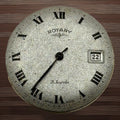 AS 1702/03 Watch Movement A. Schild Rotary Rare Glitter Dial Date Parts 30.5mm