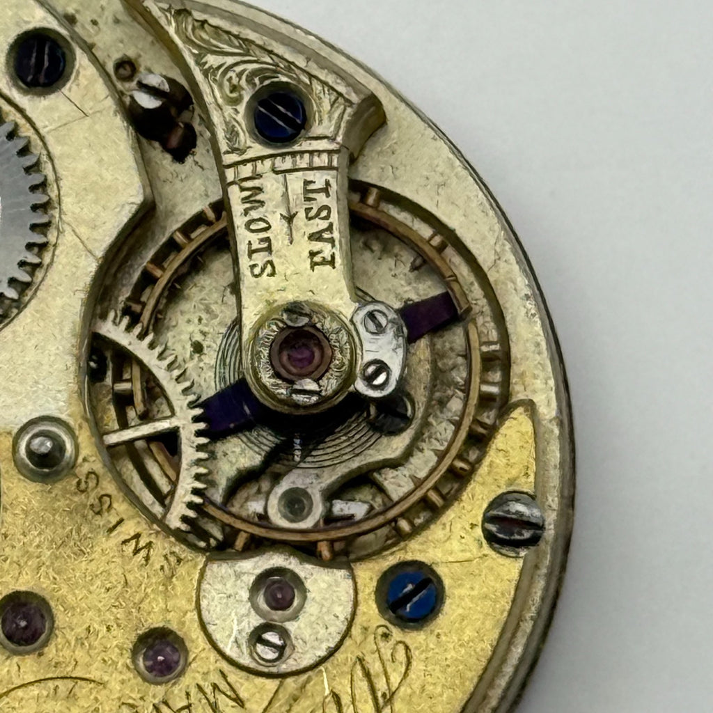 Lever Pocket Watch Movement - Arnold and Lewis - Parts / Repair 31.7mm