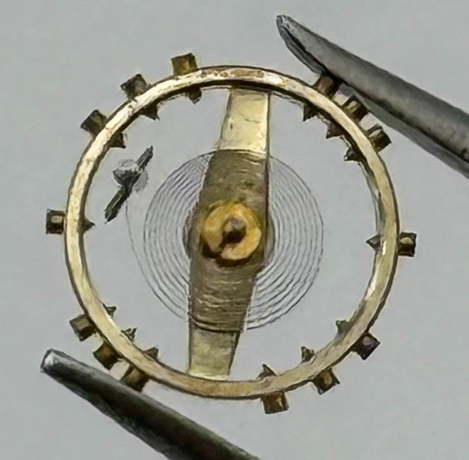 Peseux 140 290 Balance Wheel Complete And Spring Renata 277 Watch Movement Parts