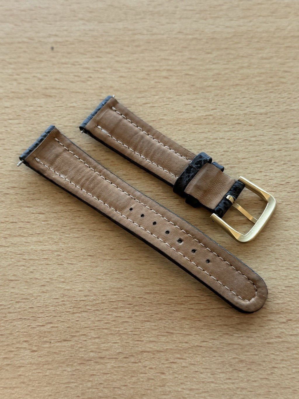 Seiko Tide Master Watch Strap - 20mm - Gold Buckle - Original Strap - 6F24-7010