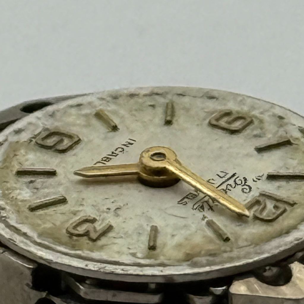 FHF 69 Watch Movement Everite 17 Jewels Swiss Manual Wind Parts Repair 15.3mm
