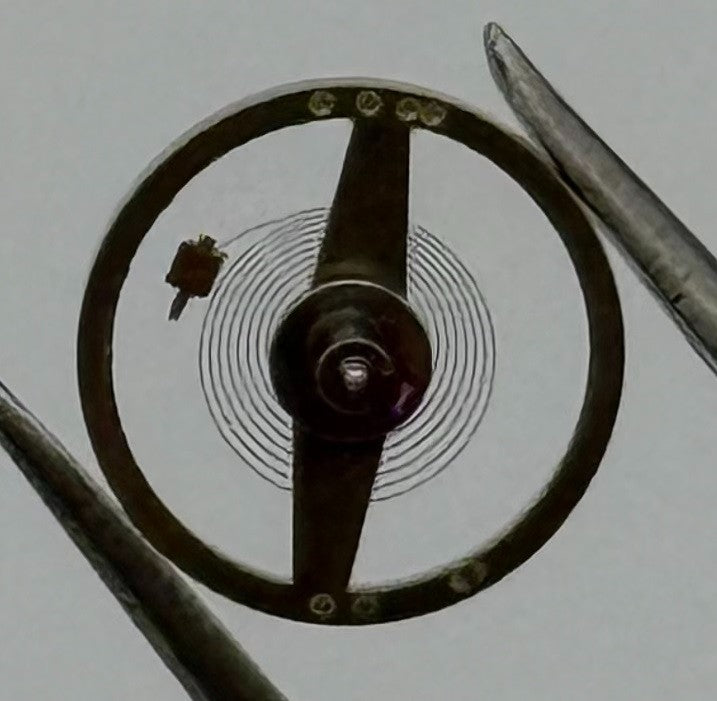 Ebosa 86 87 Balance Wheel Complete And Spring 8¾’’’ 1249 Watch Movement Parts