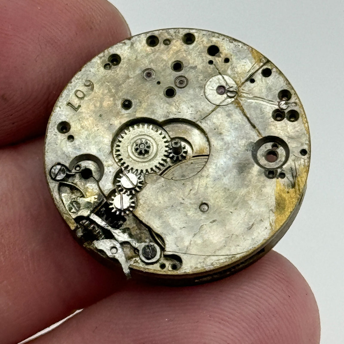 Unidentified Watch Movement Manual Wind Swiss Parts Repair 24.8mm