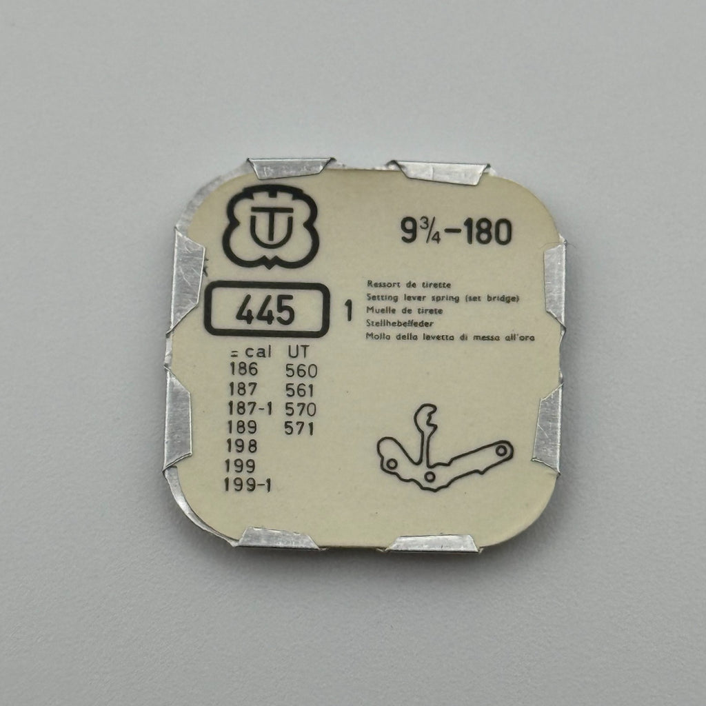 Unitas 180 Setting Lever Spring - 9 3/4 - 445 - New Old Stock - Watch Parts