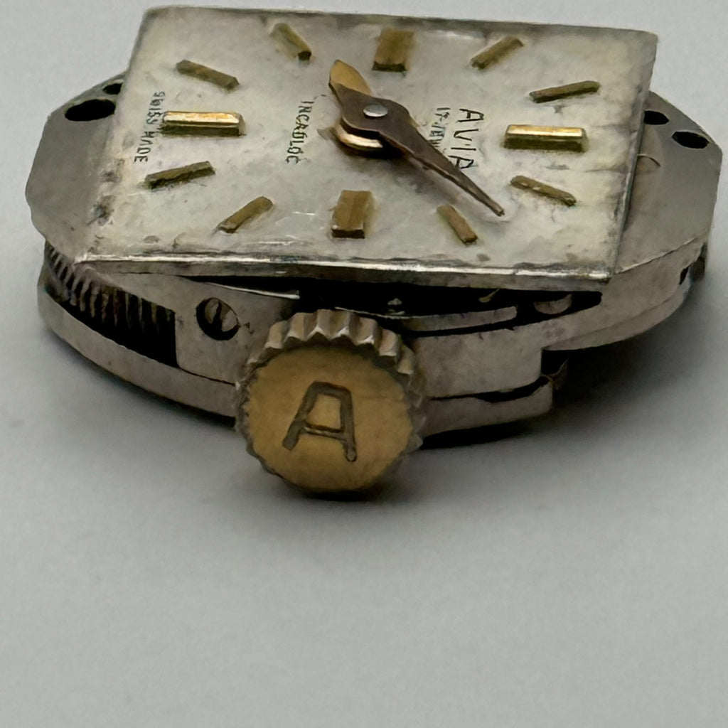 FEF 6620 Watch Movement Running Avia 17J Swiss Manual Wind Parts Repair 13mm