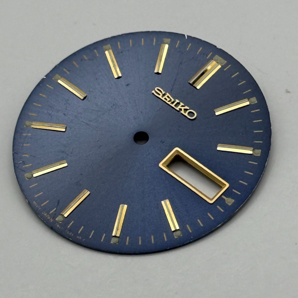 Seiko Watch Dial Black Japan Vintage Spare Parts Repair 29.4mm