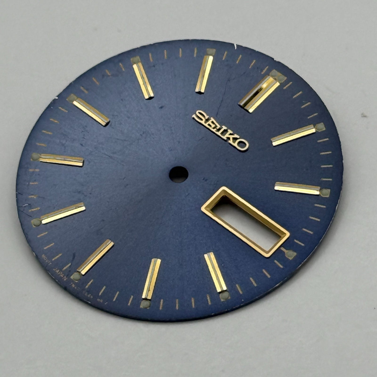 Seiko Watch Dial Black Japan Vintage Spare Parts Repair 29.4mm