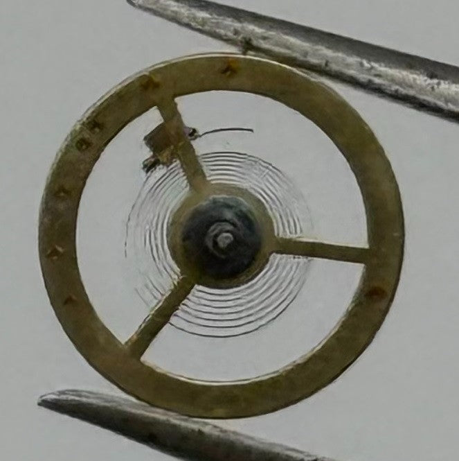 Derby 34 Balance Wheel Complete And Spring 5¼’’’ 604 Watch Movement Parts NOS