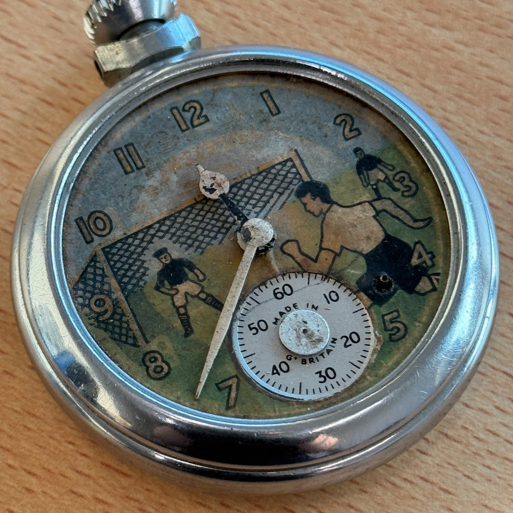 Ingersoll Football Pocket Watch  - Automation - Made In Great Britain To Repair