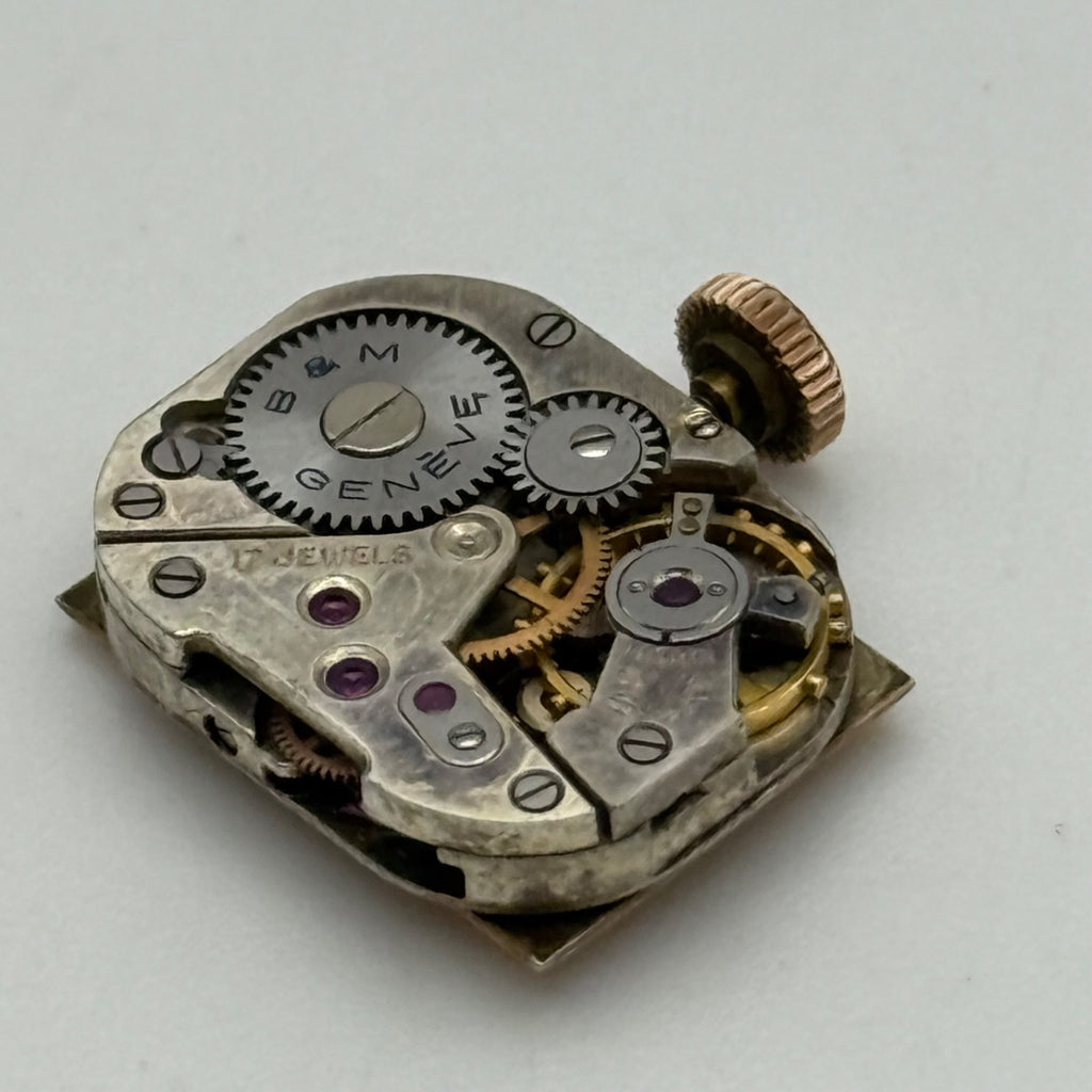 Baume Mercier Geneve B&M Watch Movement Ladies Manual Vintage Swiss Parts 12.4mm